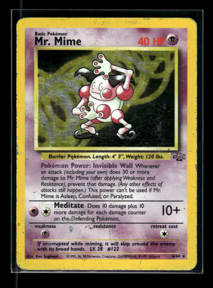 Mr. Mime 6/64 - Jungle  - Rare Holo