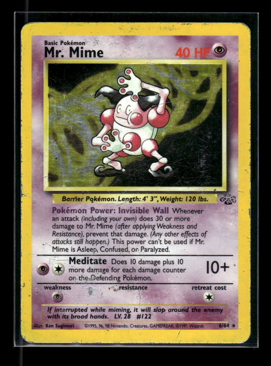 Mr. Mime 6/64 - Jungle  - Rare Holo