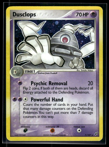 Dusclops 7/107 - Deoxys  - Rare Holo