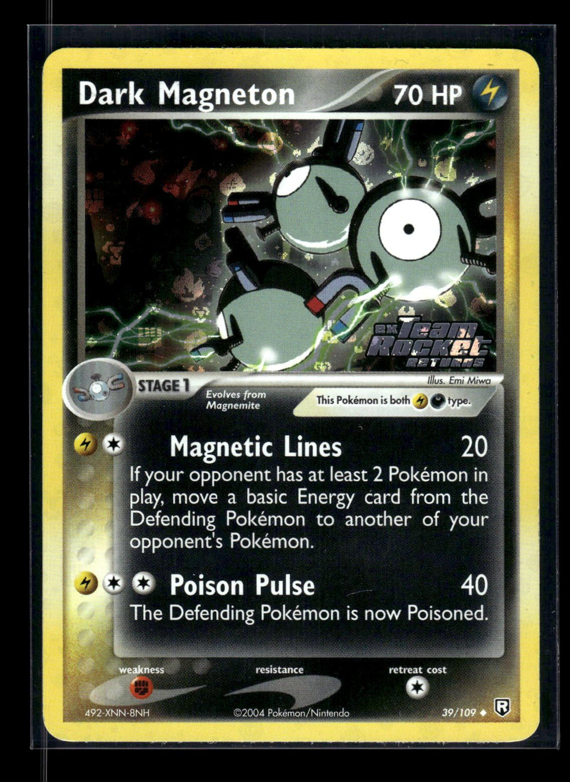 Dark Magneton 39/109 - Team Rocket Returns  - Uncommon