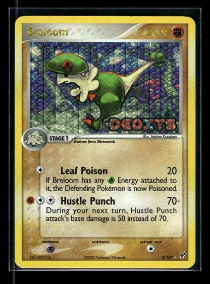 Breloom 3/107 - Deoxys  - Rare Holo