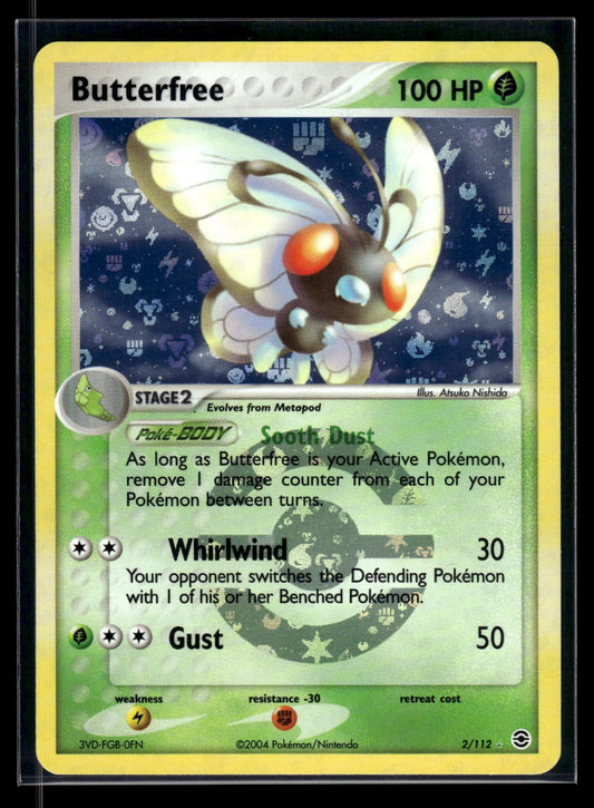 Butterfree 2/112 - FireRed & LeafGreen  - Rare Holo