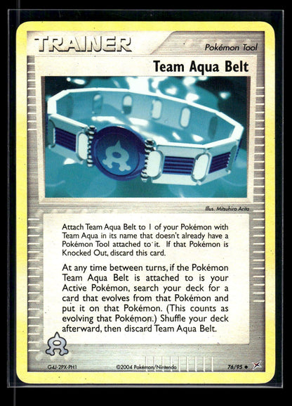 Team Aqua Belt 76/95 - Team Magma vs Team Aqua  - Uncommon