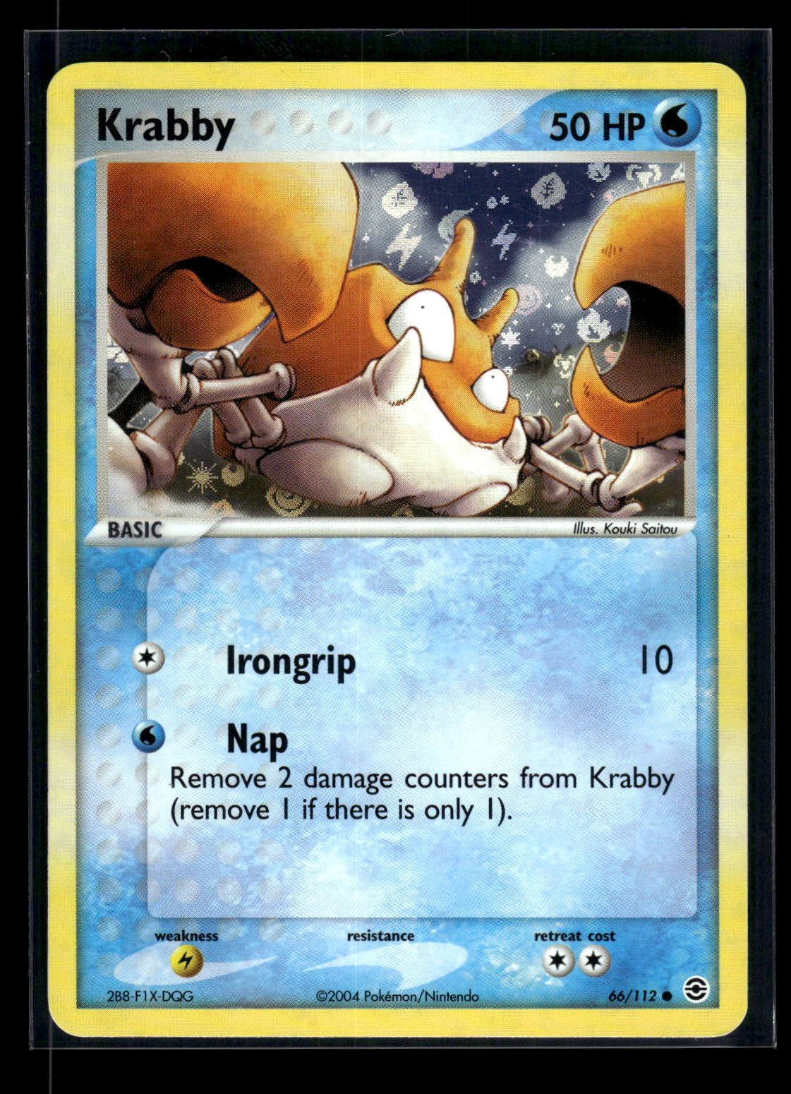 Krabby 66/112 - FireRed & LeafGreen  - Common