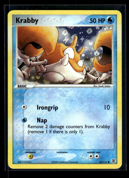Krabby 66/112 - FireRed & LeafGreen  - Common