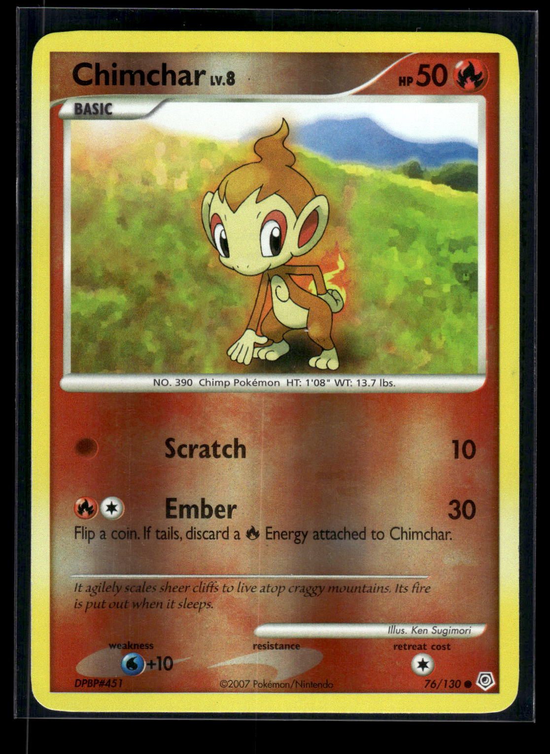 Chimchar 76/130 - Diamond & Pearl  - Common