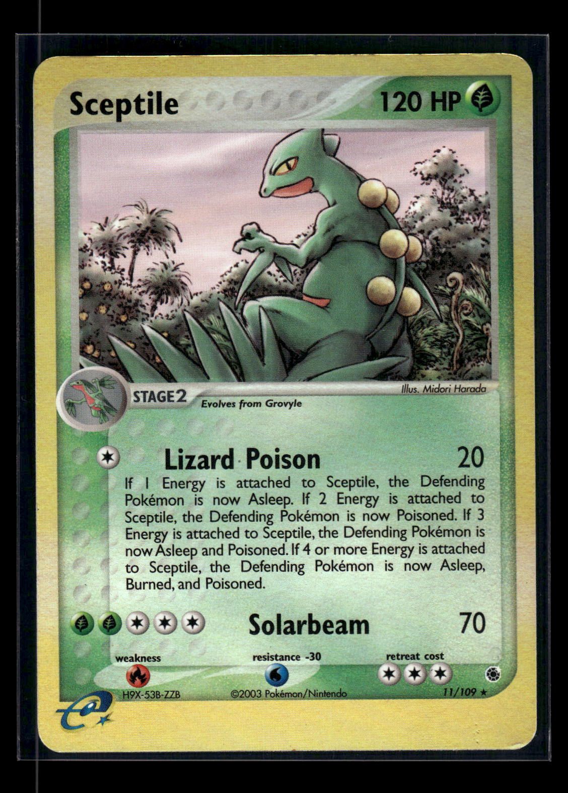 Sceptile 11/109 - Ruby & Sapphire  - Rare Holo
