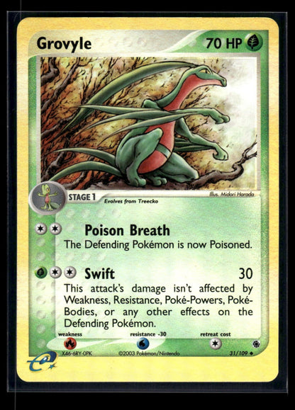 Grovyle 31/109 - Ruby & Sapphire  - Uncommon