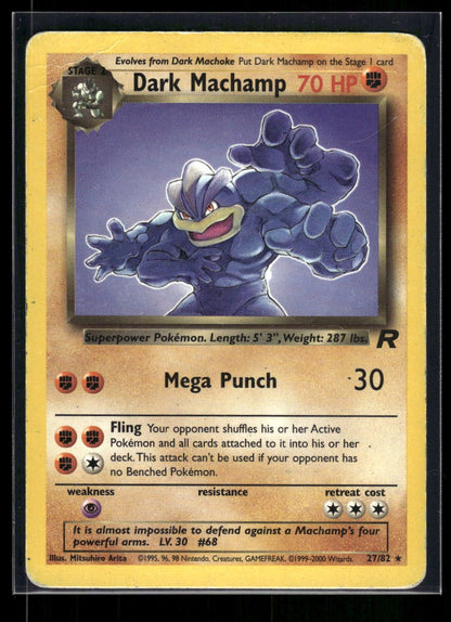 Dark Machamp 27/82 - Team Rocket  - Rare
