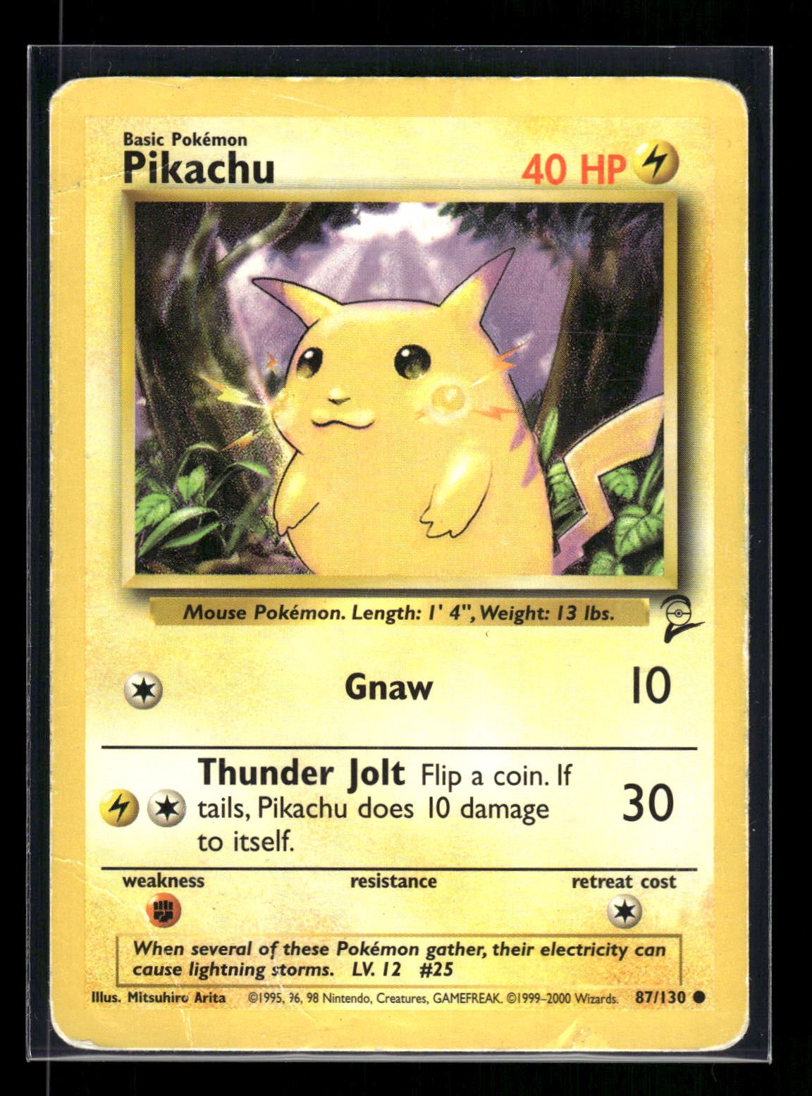 Pikachu 87/130 - Base Set 2  - Common