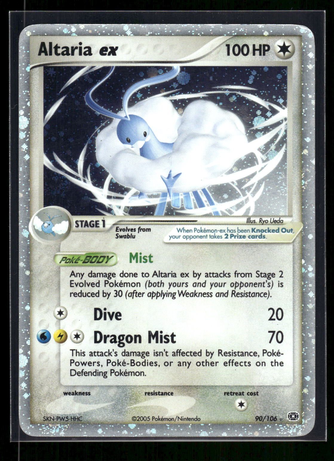 Altaria ex 90/106 - Emerald  - Rare Holo EX