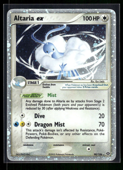 Altaria ex 90/106 - Emerald  - Rare Holo EX