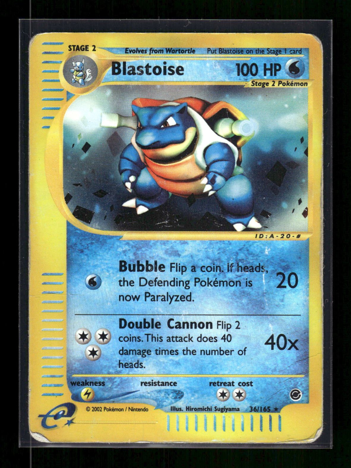 Blastoise 36/165 - Expedition Base Set  - Rare