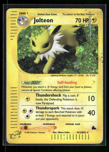 Jolteon H12/H32 - Skyridge  - Rare Holo