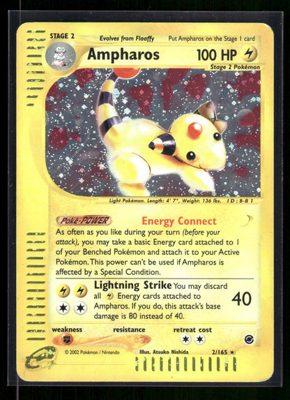 Ampharos 2/165 - Expedition Base Set  - Rare Holo