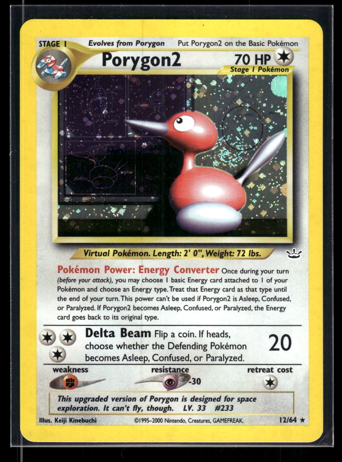 Porygon2 12/64 - Neo Revelation  - Rare Holo
