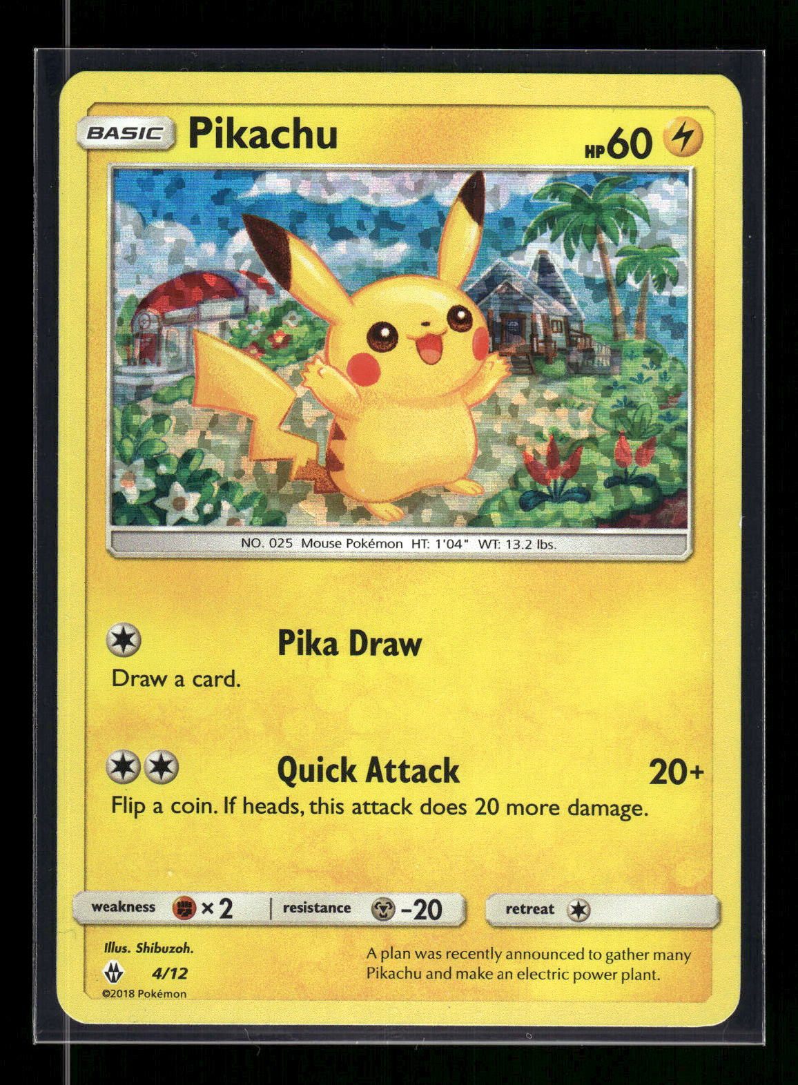 Pikachu 4/12 - McDonald's Collection 2018