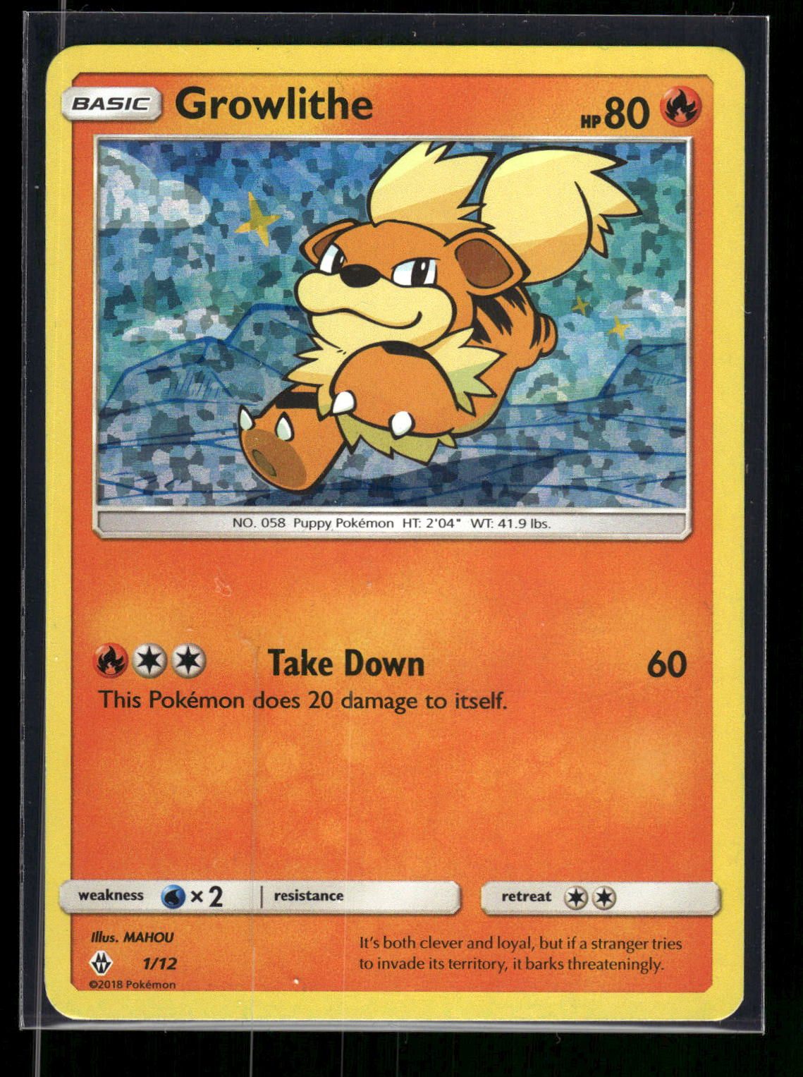 Growlithe 1/12 - McDonald's Collection 2018