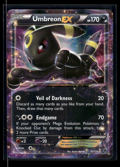 Umbreon-EX 55/124 - Fates Collide  - Rare Holo EX