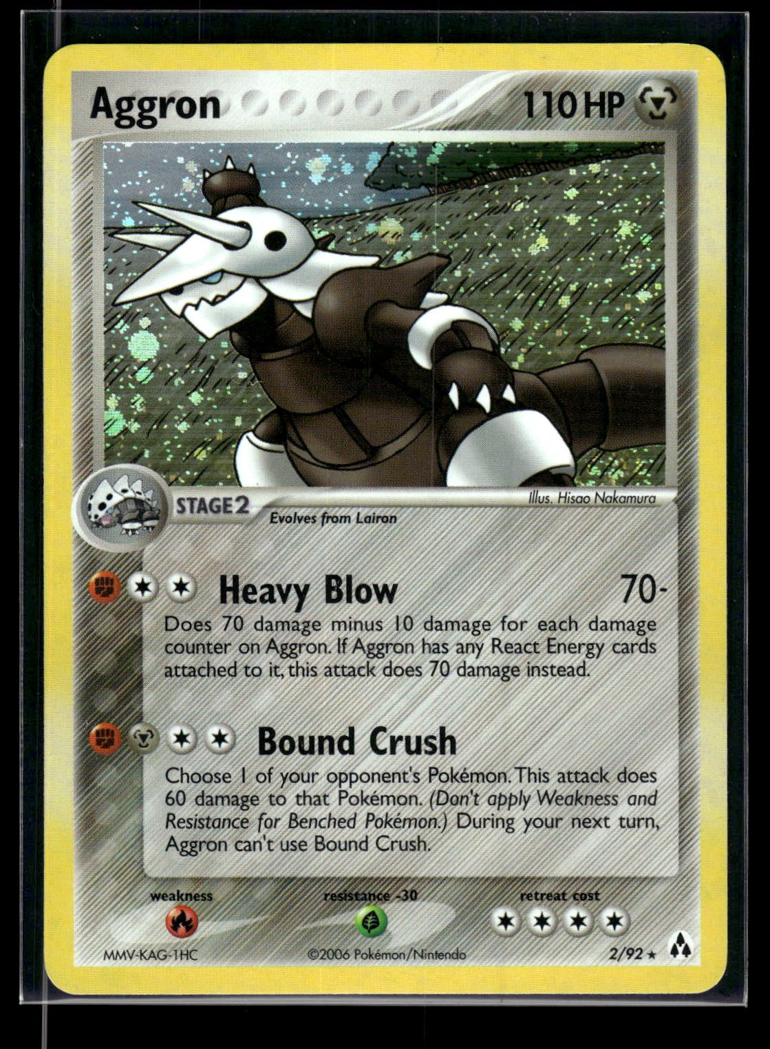 Aggron 2/92 - Legend Maker  - Rare Holo
