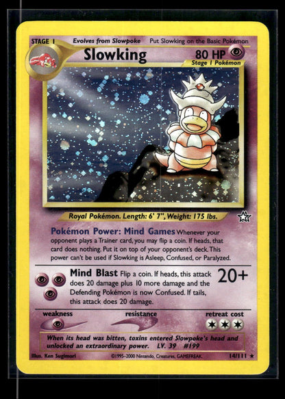 Slowking 14/111 - Neo Genesis  - Rare Holo