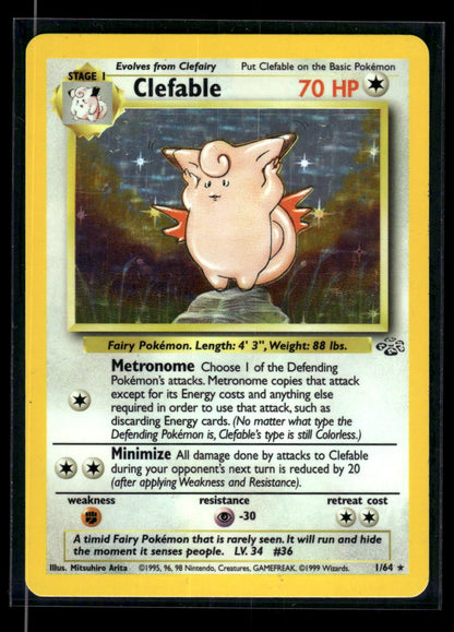 Clefable 1/64 - Jungle  - Rare Holo