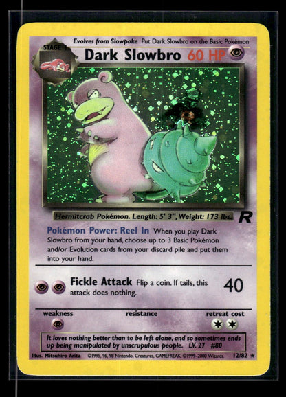 Dark Slowbro 12/82 - Team Rocket  - Rare Holo