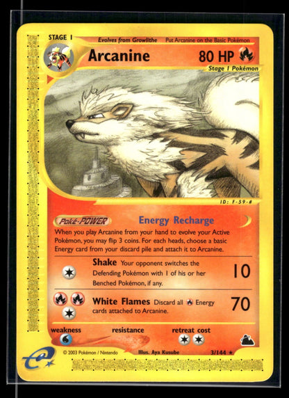 Arcanine 3/144 - Skyridge  - Rare