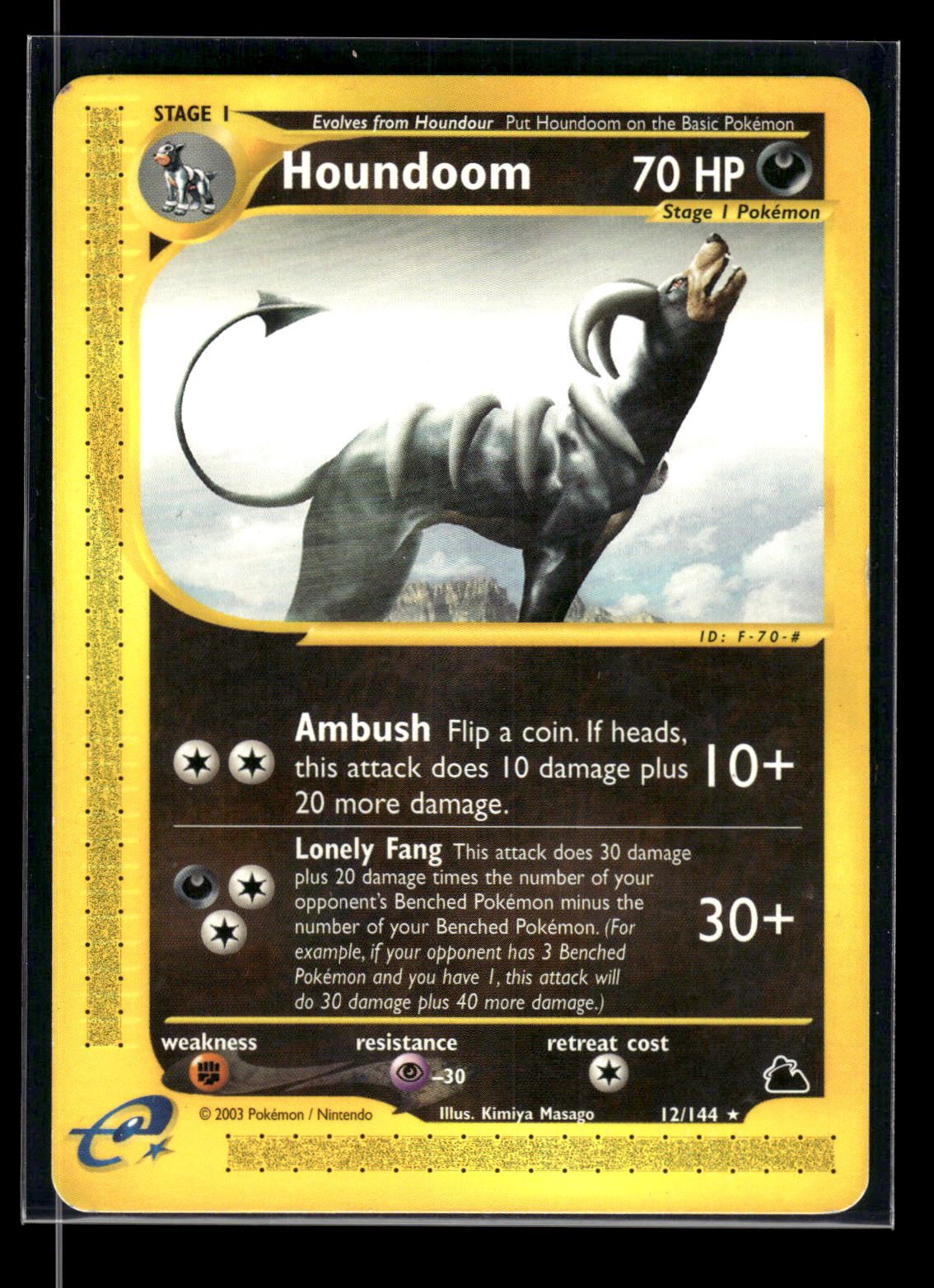 Houndoom 12/144 - Skyridge  - Rare