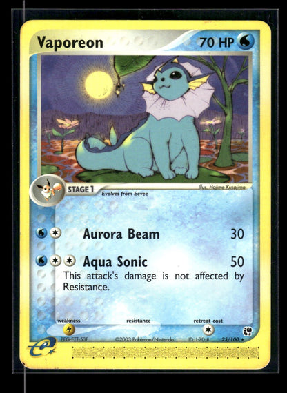 Vaporeon 25/100 - Sandstorm  - Rare