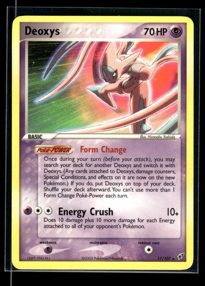 Deoxys 17/107 - Deoxys  - Rare