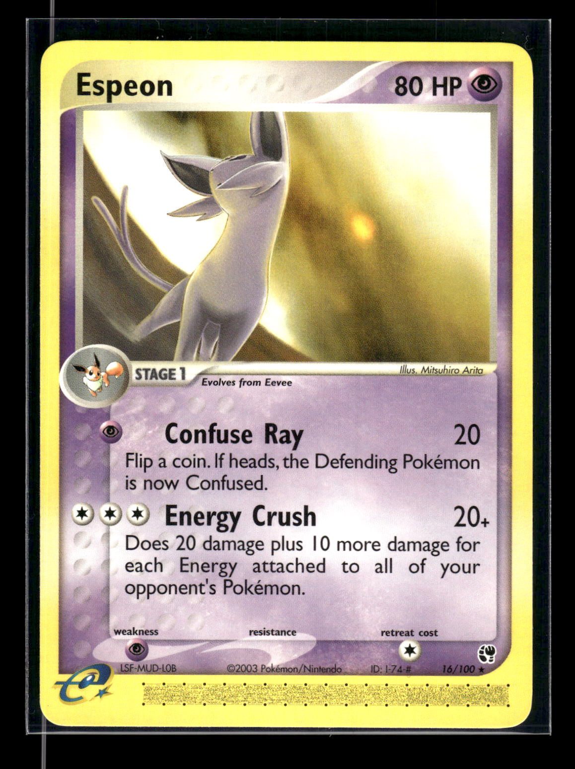 Espeon 16/100 - Sandstorm  - Rare