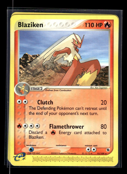 Blaziken 15/109 - Ruby & Sapphire  - Rare