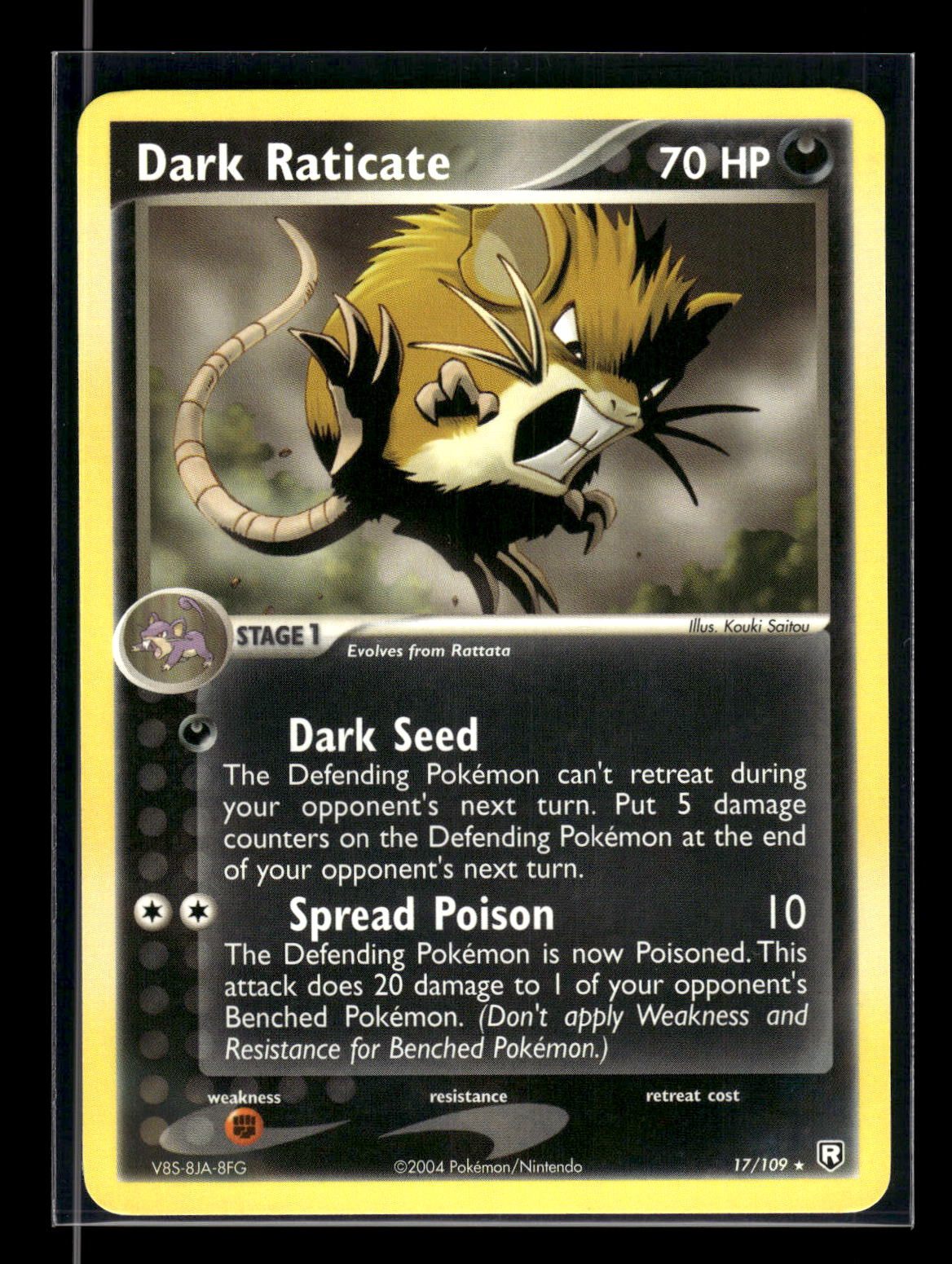 Dark Raticate 17/109 - Team Rocket Returns  - Rare