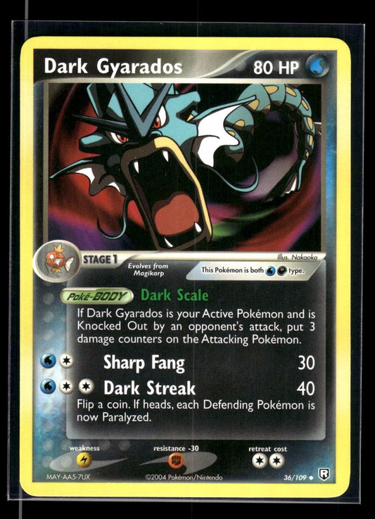 Dark Gyarados 36/109 - Team Rocket Returns  - Uncommon