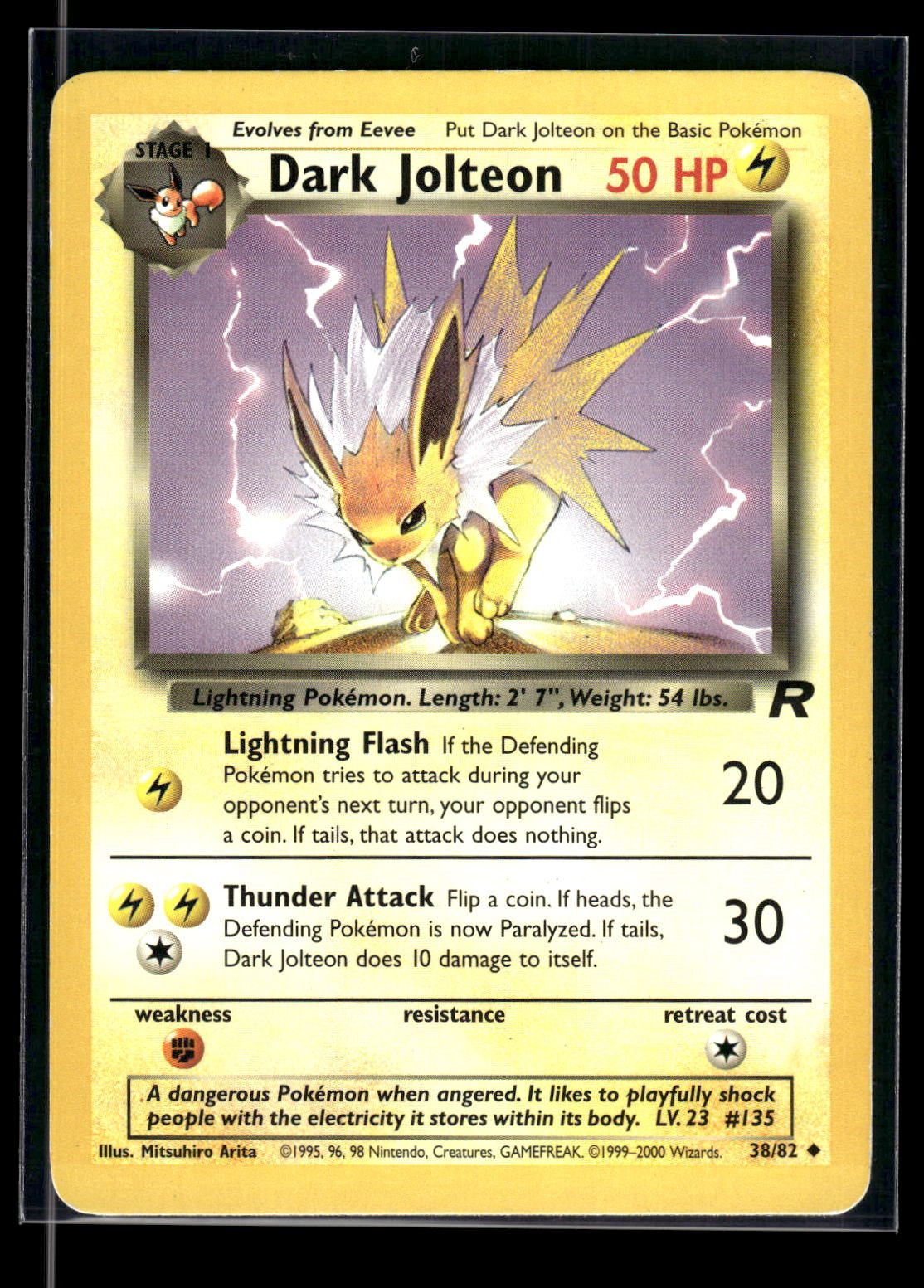Dark Jolteon 38/82 - Team Rocket  - Uncommon