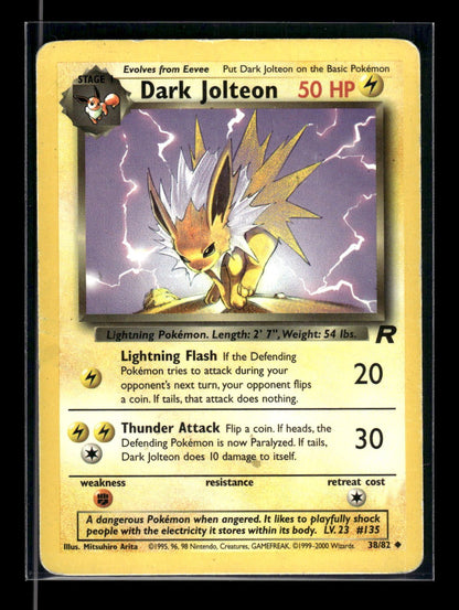 Dark Jolteon 38/82 - Team Rocket  - Uncommon