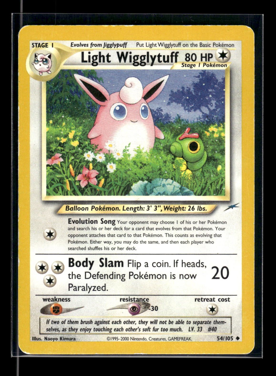 Light Wigglytuff 54/105 - Neo Destiny  - Uncommon