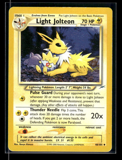 Light Jolteon 48/105 - Neo Destiny  - Uncommon