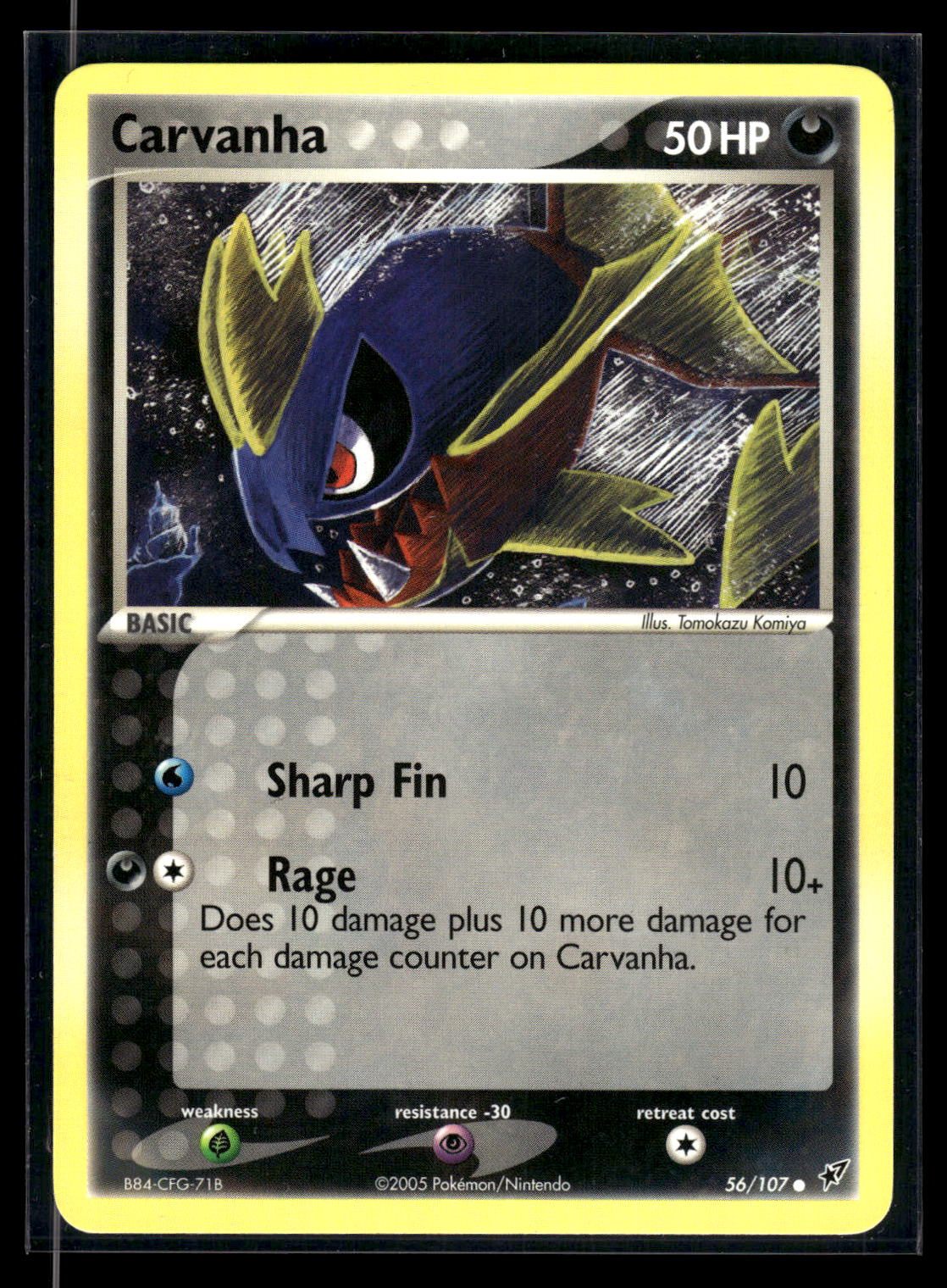 Carvanha 56/107 - Deoxys  - Common