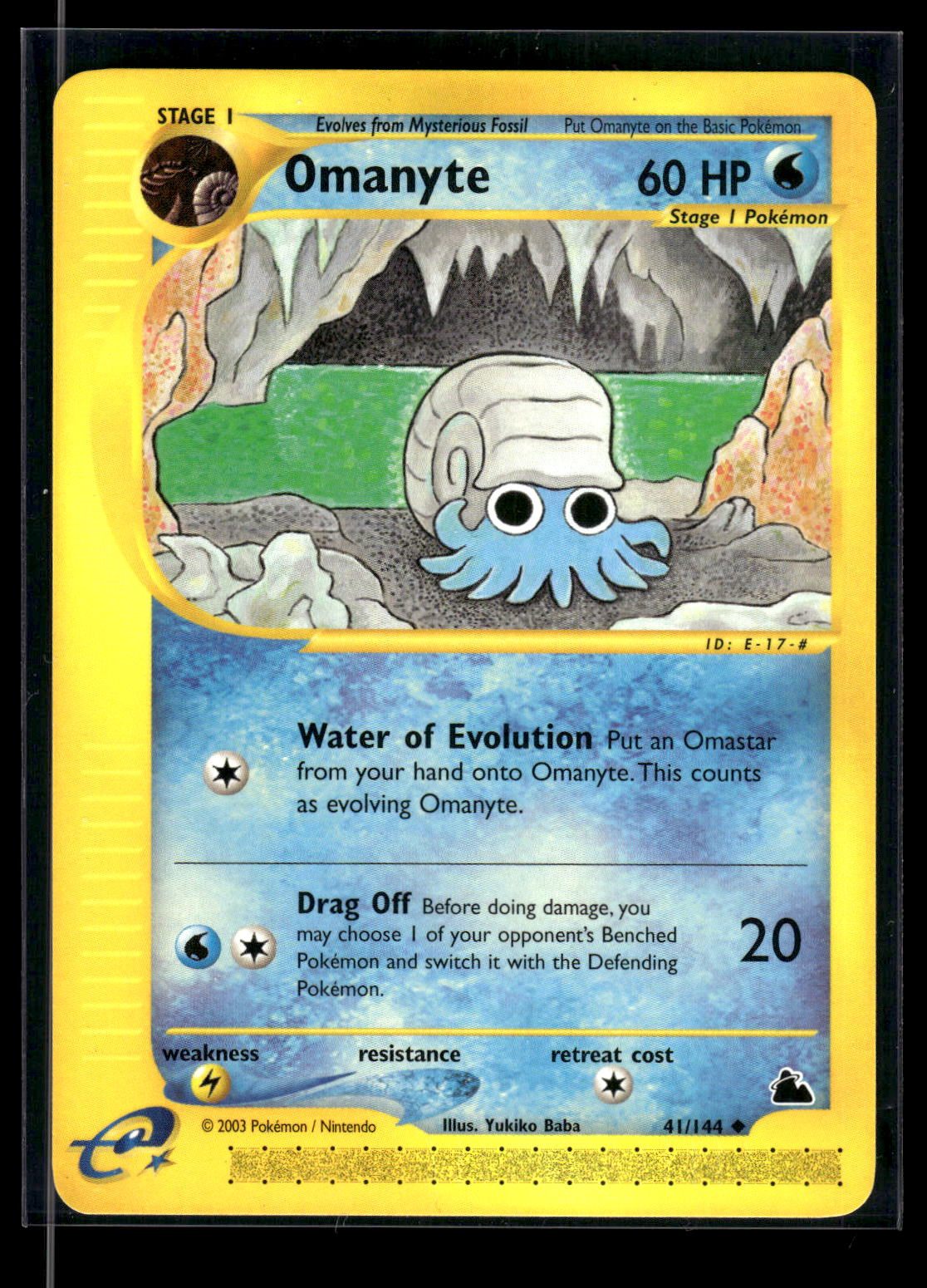 Omanyte 41/144 - Skyridge  - Uncommon