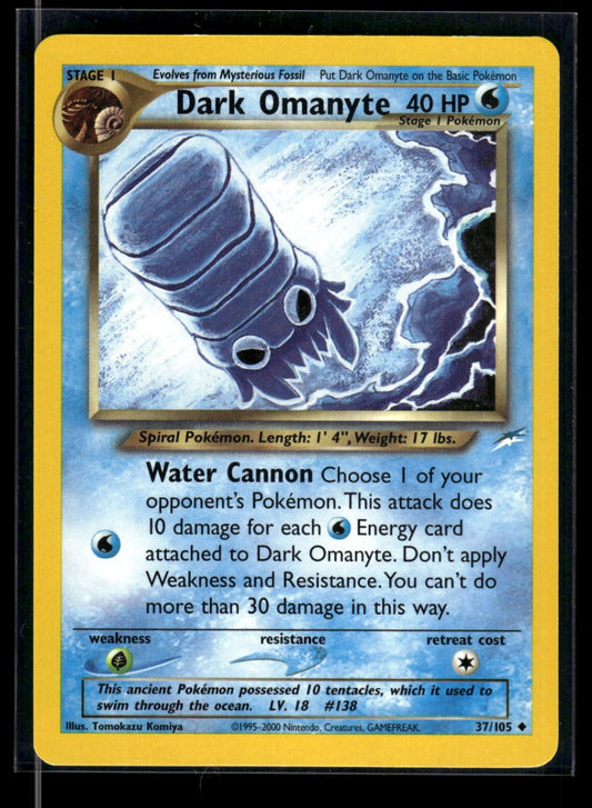 Dark Omanyte 37/105 - Neo Destiny  - Uncommon