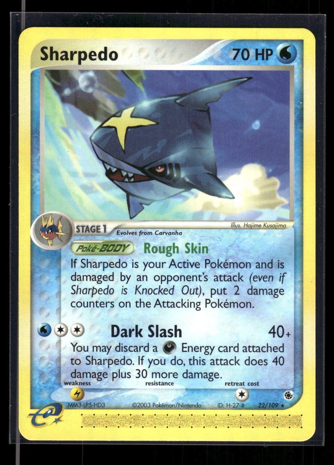 Sharpedo 22/109 - Ruby & Sapphire  - Rare
