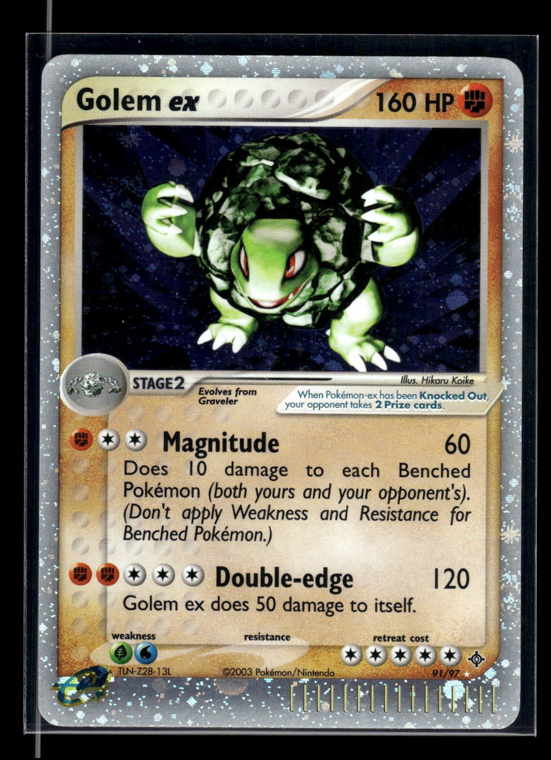 Golem ex 91/97 - Dragon  - Rare Holo EX