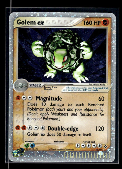 Golem ex 91/97 - Dragon  - Rare Holo EX