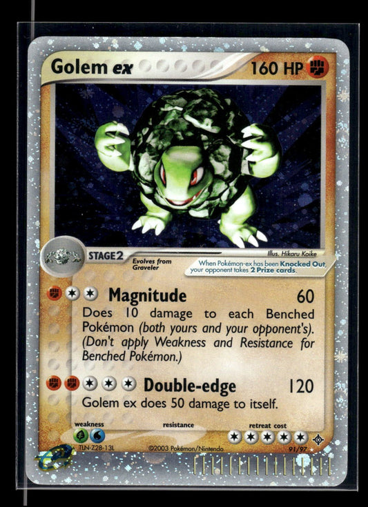Golem ex 91/97 - Dragon  - Rare Holo EX
