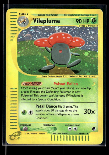 Vileplume 31/165 - Expedition Base Set  - Rare Holo