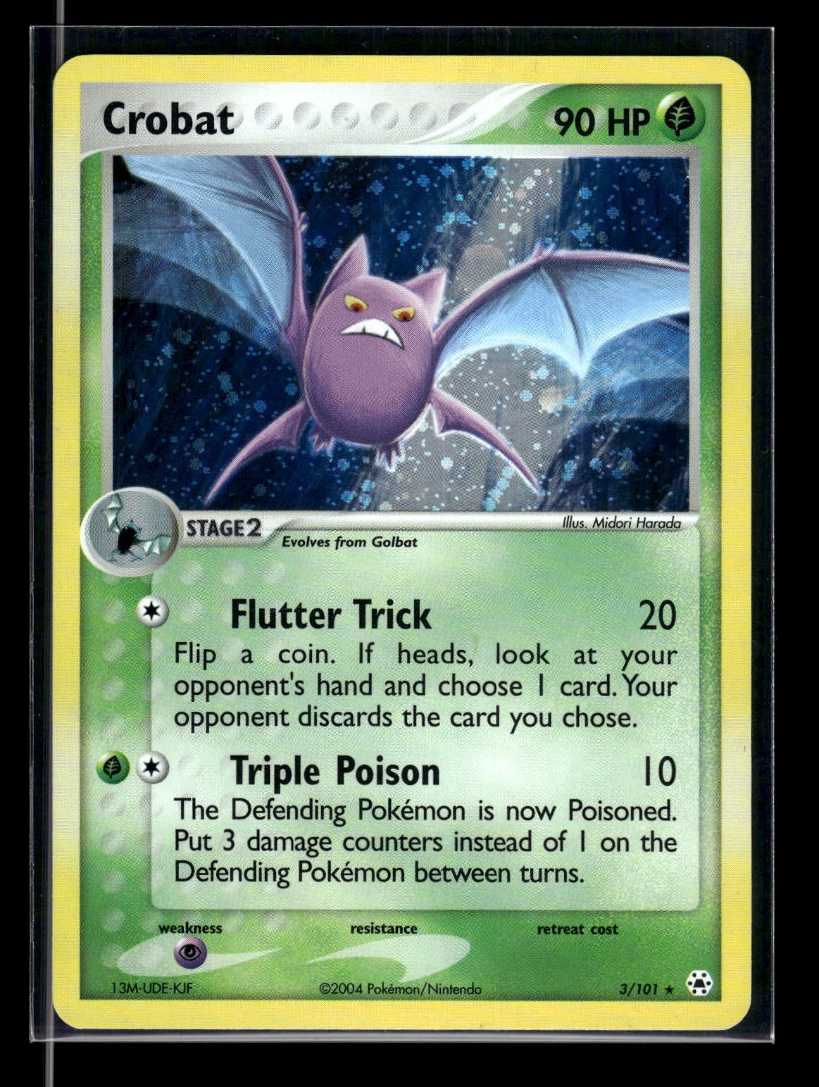 Crobat 3/101 - Hidden Legends  - Rare Holo