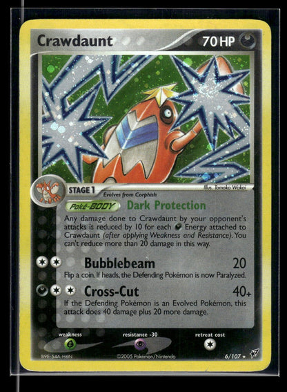 Crawdaunt 6/107 - Deoxys  - Rare Holo