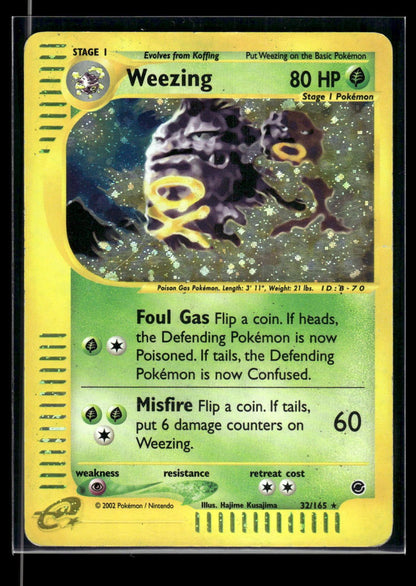 Weezing 32/165 - Expedition Base Set  - Rare Holo